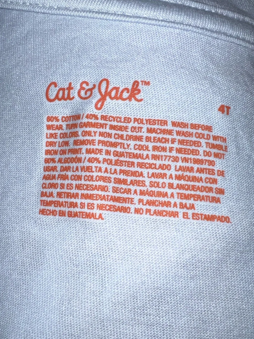 Cat & Jack Kids Long-Sleeve Tee with Polar Bear Pancake Stack Graphic - 4T - NWT